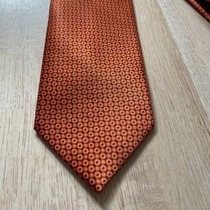 Stefano Ricci Orange/Black Silk Tie